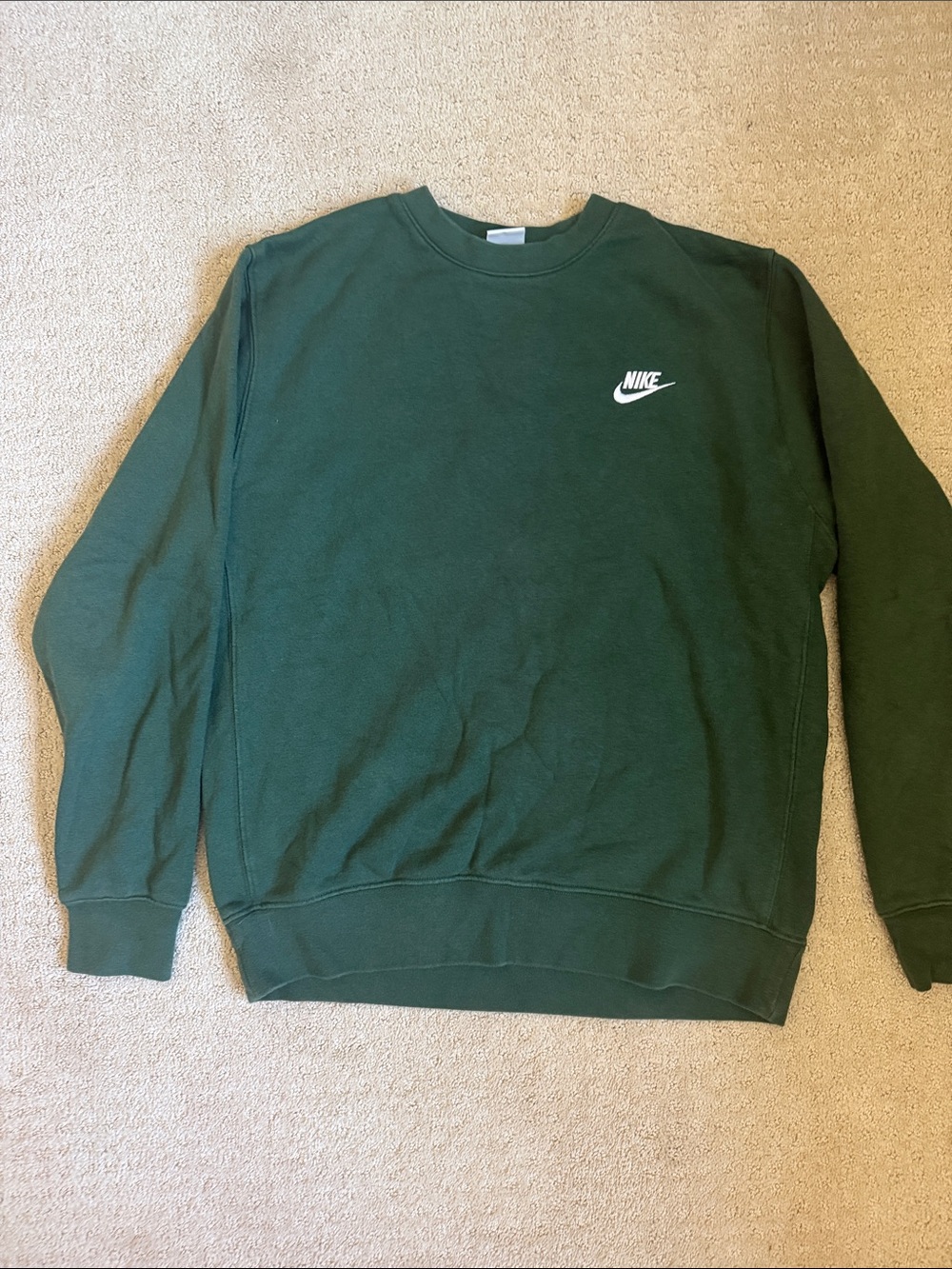 Nike Dark Green Crewneck Sweatshirt size medium